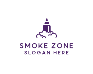 Violet Vape Smoke logo design