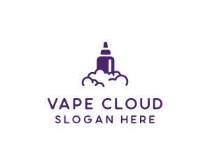 Violet Vape Smoke logo design