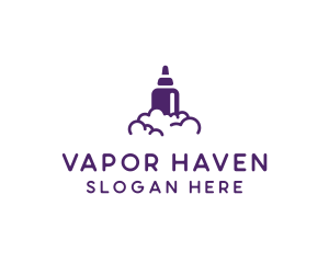 Violet Vape Smoke logo design