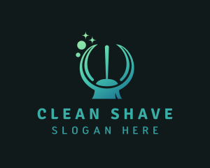 Janitorial Clean Broom logo design