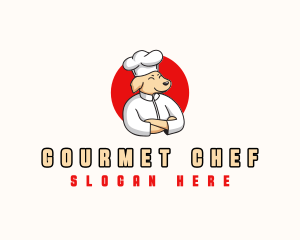 Chef Dog Cooking logo design