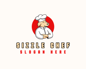 Chef Dog Cooking logo design