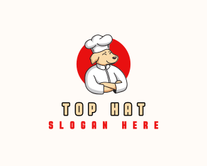 Chef Dog Cooking logo design