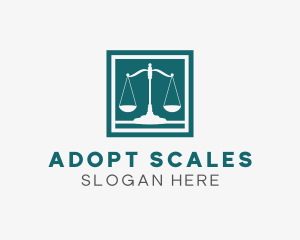 Justice Scale Court logo design