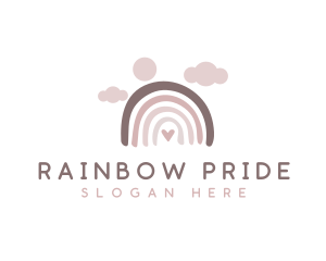 Daycare Creative Rainbow logo design