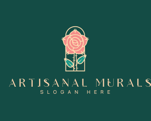 Rose Petal Flower logo design