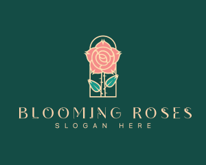 Rose Petal Flower logo design