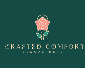 Rose Petal Flower logo design