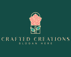 Rose Petal Flower logo design