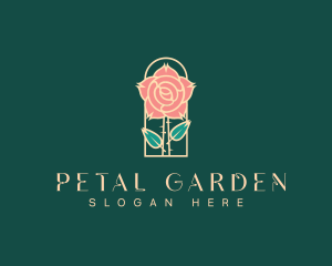 Rose Petal Flower logo design