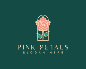 Rose Petal Flower logo design