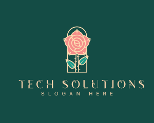 Rose Petal Flower logo