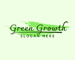 Green Fashion Cosmetics logo design