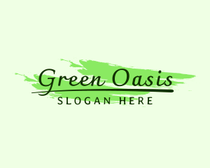 Green Fashion Cosmetics logo design