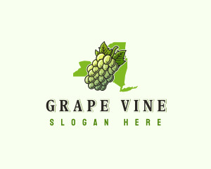 New York Fruit Grape logo design