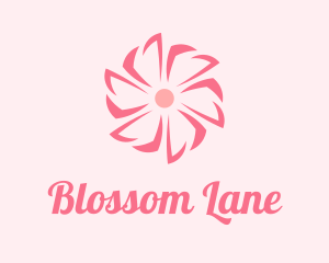 Pink Beauty Flower  logo design