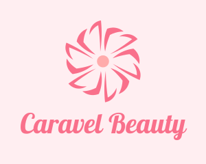 Pink Beauty Flower  logo design