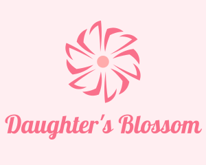 Pink Beauty Flower  logo design