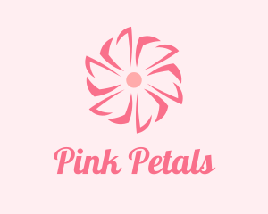 Pink Beauty Flower  logo design