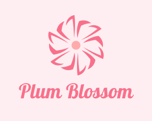 Pink Beauty Flower  logo design