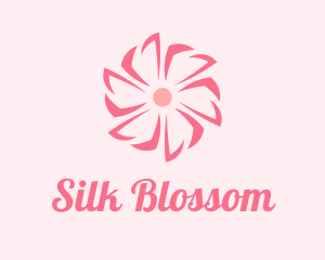 Pink Beauty Flower  logo design