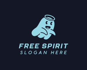 Ghost Halo Spirit logo design