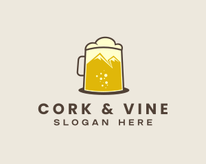 Outdoor Mountain Beer  logo design