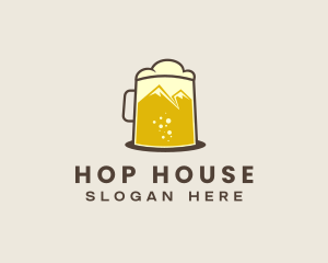 Outdoor Mountain Beer  logo design