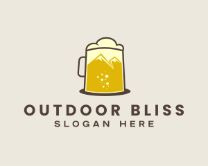 Outdoor Mountain Beer  logo design