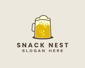 Outdoor Mountain Beer  logo design