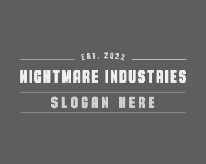 Retro Industrial Firm logo design