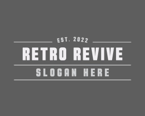 Retro Industrial Firm logo design