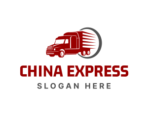 Express Delivery Truck logo design