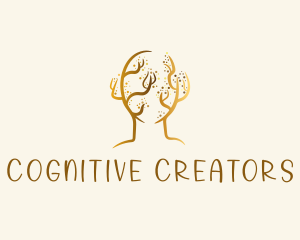 Golden Tree Head logo design