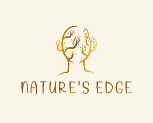 Golden Tree Head logo design