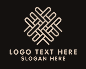 Jute Textile Pattern logo