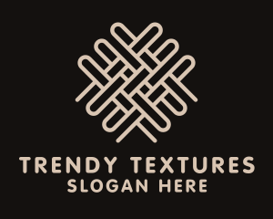 Jute Textile Pattern logo design