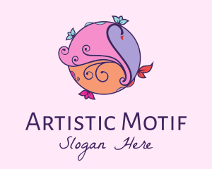 Artistic Swan Painting logo design