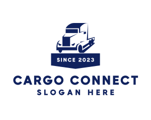 Truck Cargo Transport logo design