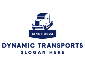 Truck Cargo Transport logo design