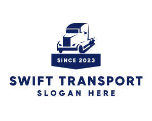 Truck Cargo Transport logo design