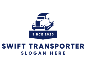 Truck Cargo Transport logo design