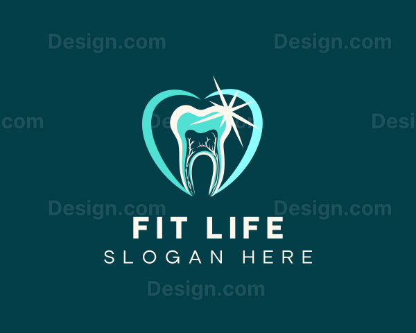 Dental Tooth Cleaning Logo