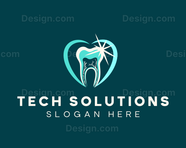 Dental Tooth Cleaning Logo