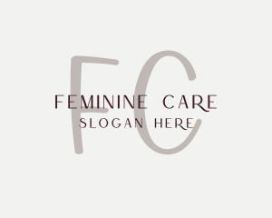 Feminine Beauty Salon Cosmetics logo design