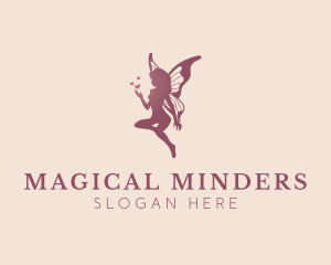 Magical Flying Fairy logo design