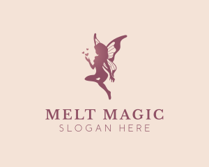 Magical Flying Fairy logo design