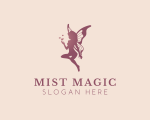 Magical Flying Fairy logo design