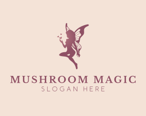 Magical Flying Fairy logo design