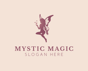 Magical Flying Fairy logo design